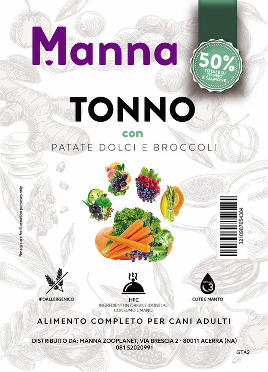 Grain free adult tonno con patate dolci e broccoli 2kg