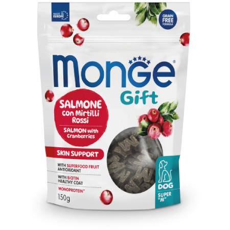 Snack monge gift super M salmone con mirtilli rossi 150g