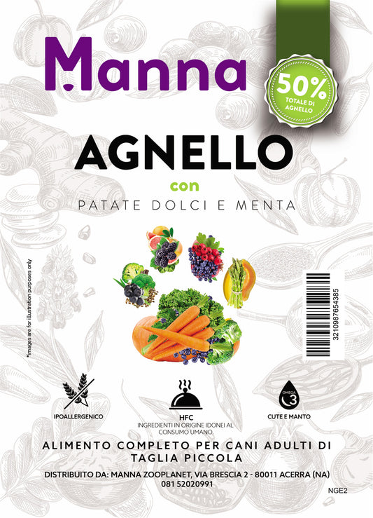 Grain free adult mini agnello con patate dolci e menta 2kg