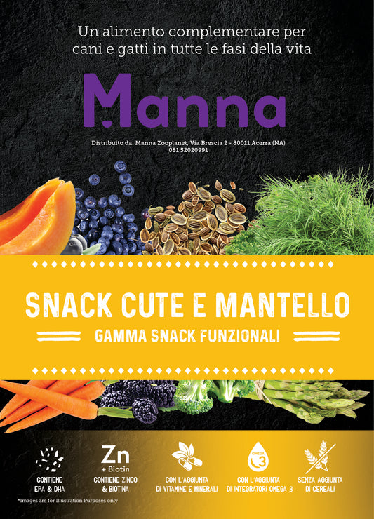 Manna snack cute e manto per tutte le fasi della vita 70g