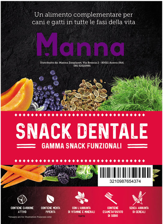 Manna snack dentale per tutte le fasi della vita 70g