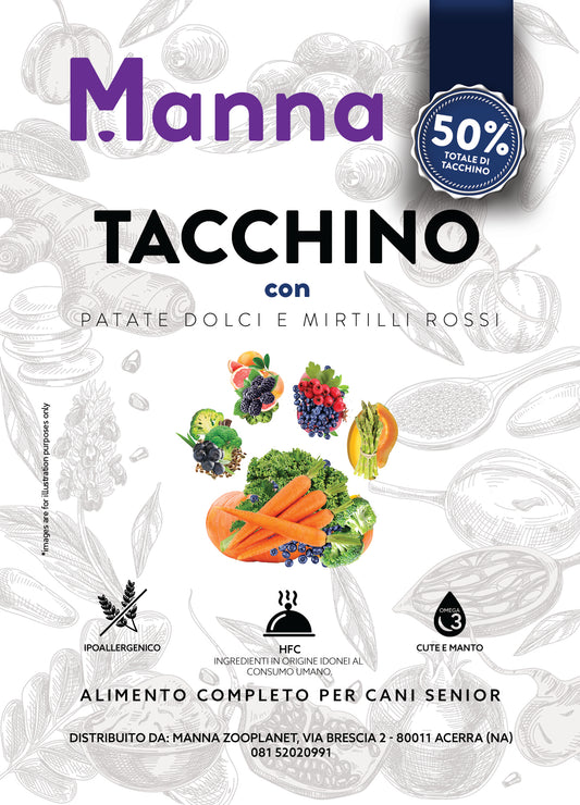 Grain free senior tacchino con patate dolci e mirtilli rossi 2kg