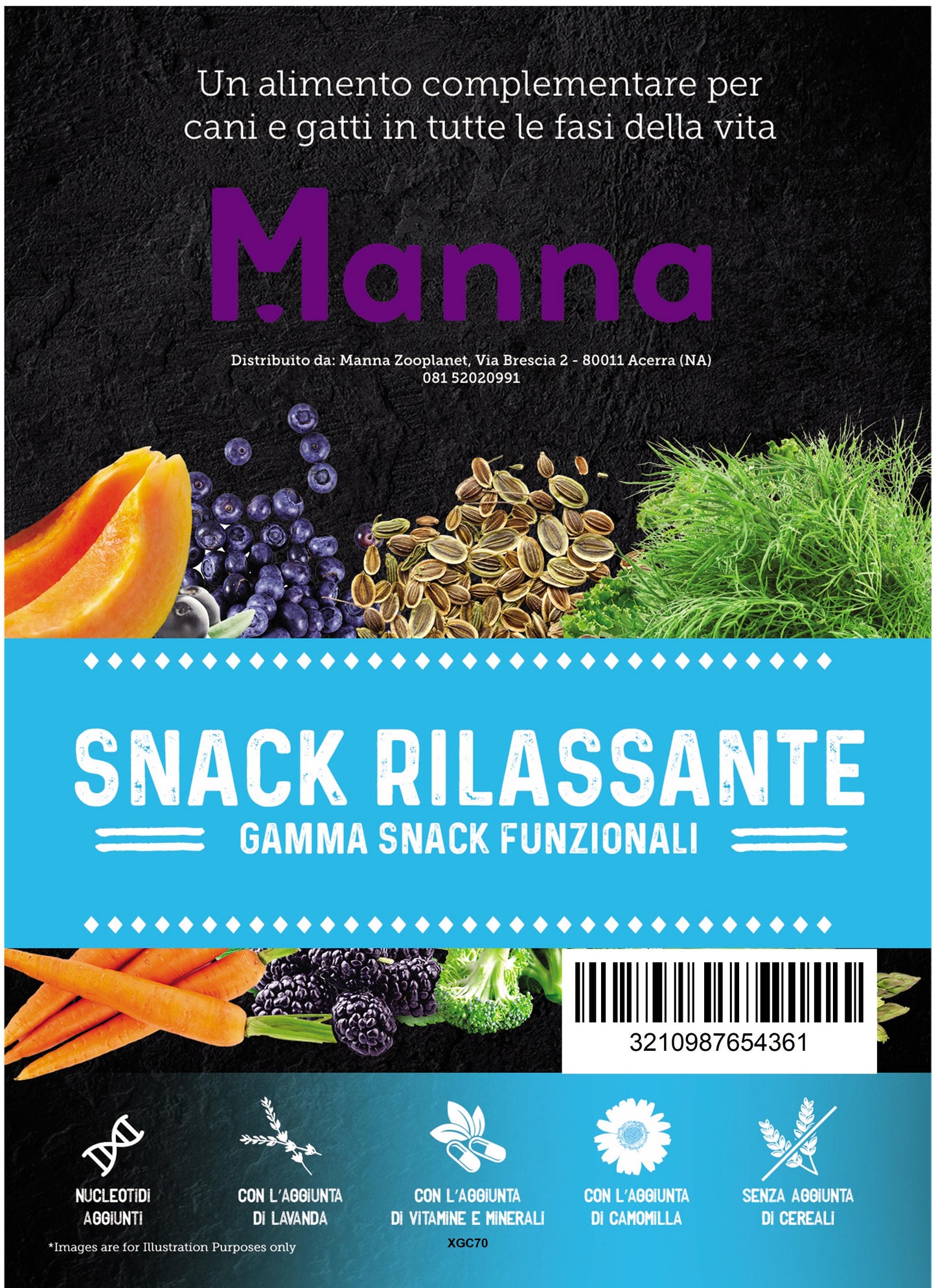 Manna snack rilassante per tutte le fasi della vita 70g