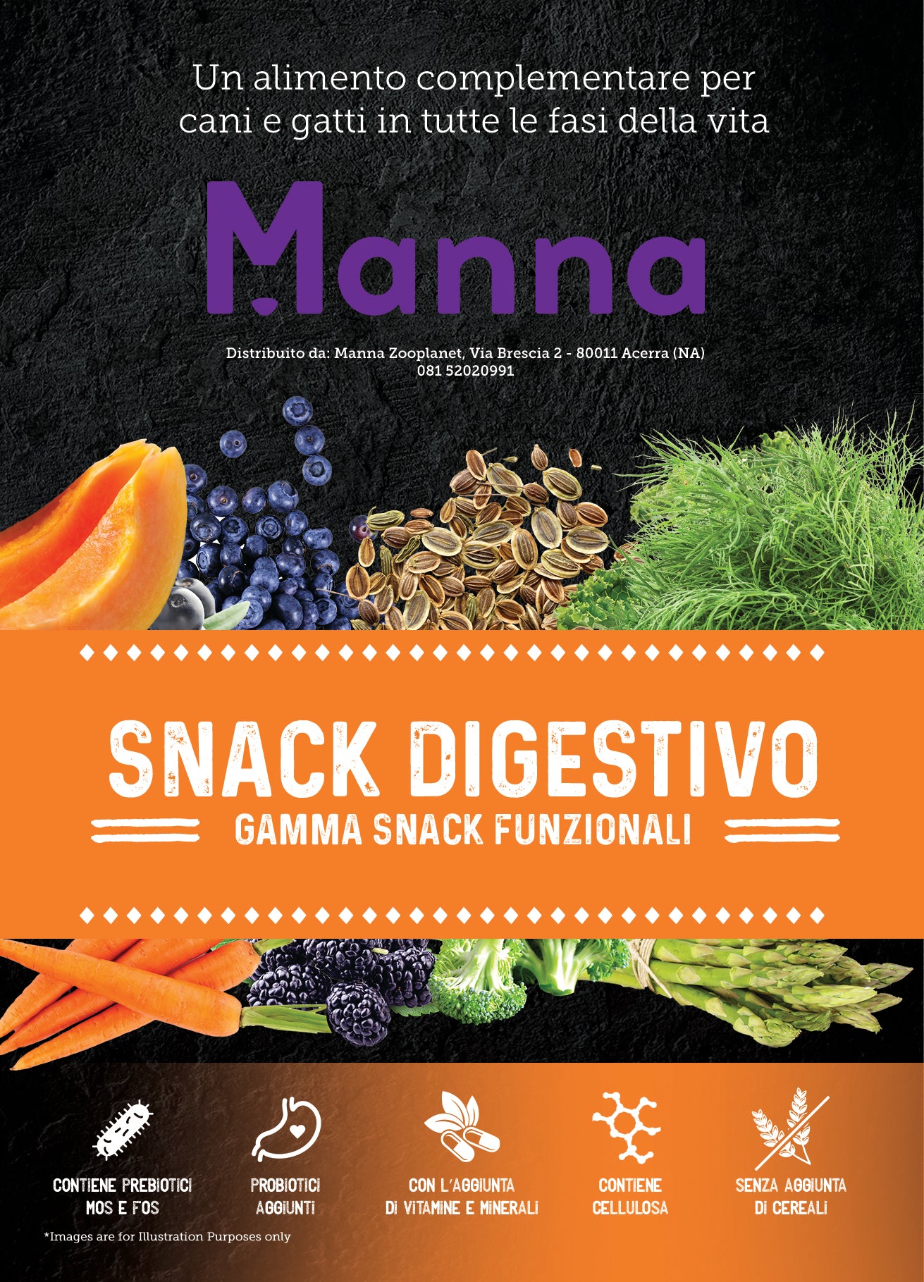 Manna snack digestivo per tutte le fasi della vita 70g