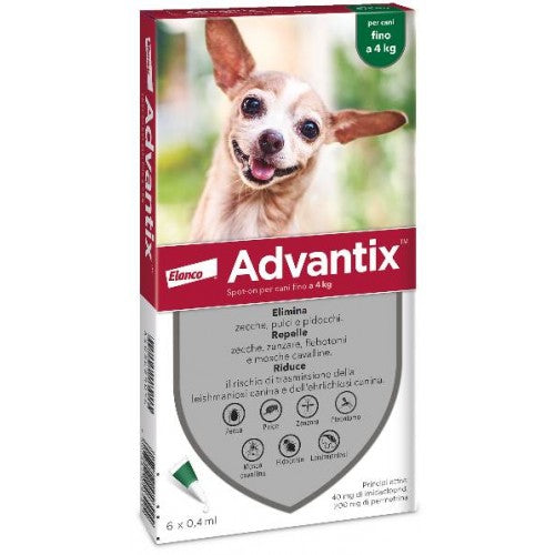 Bayer Advantix 0-4kg 6 pipette x 0,4ml