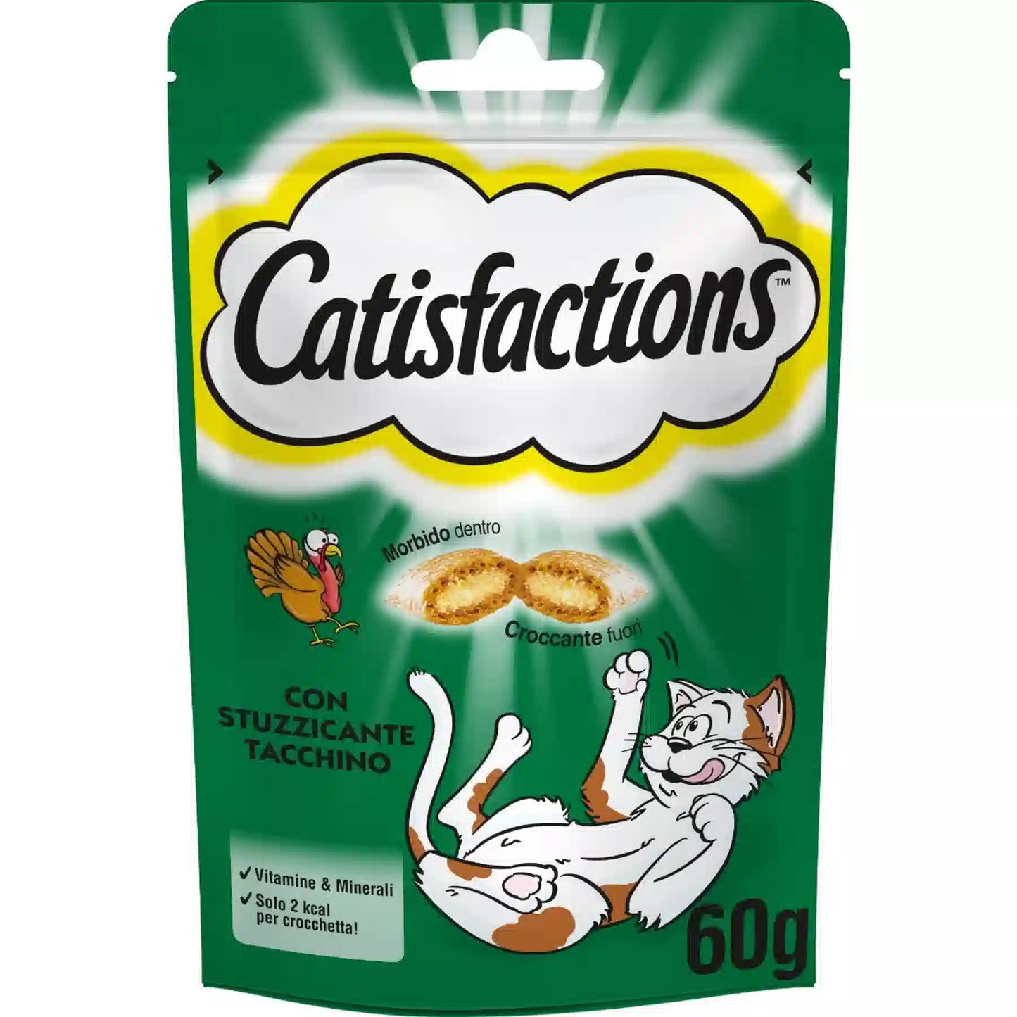 Catisfactions snack con tacchino 60g