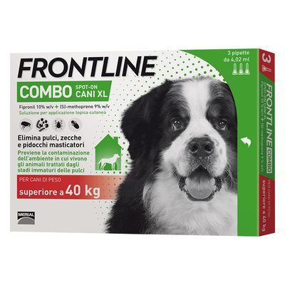 Frontline Combo superiore 40kg 3 pipette x 4,02ml