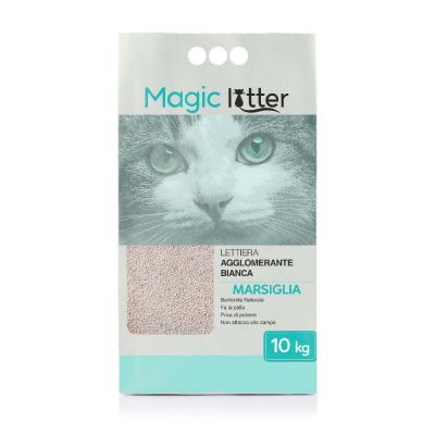 Lettiera agglomerante magic litter lavanda/marsiglia 10kg