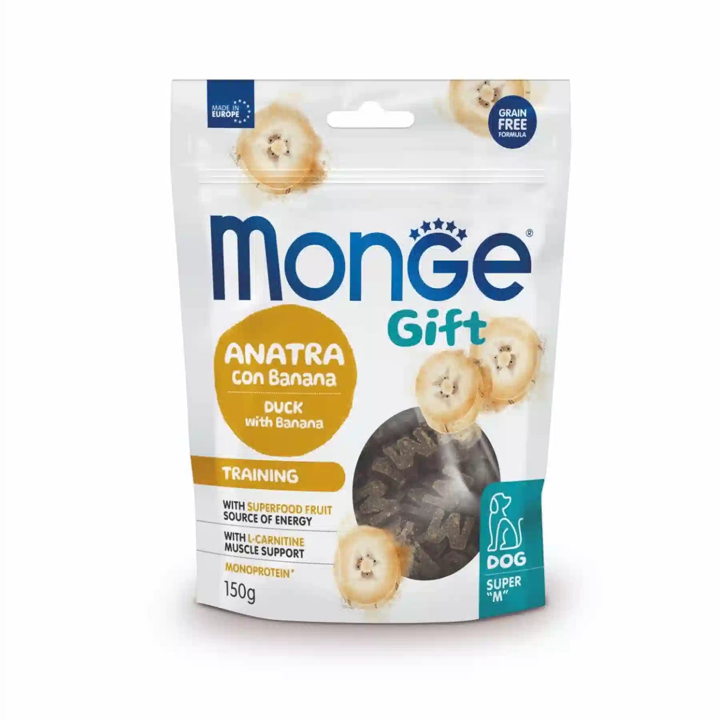 Snack monge gift training con anatra e banana 150g