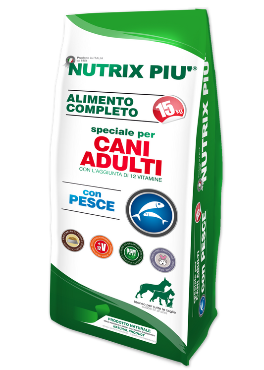 Nutrix Più adult con pesce 15kg