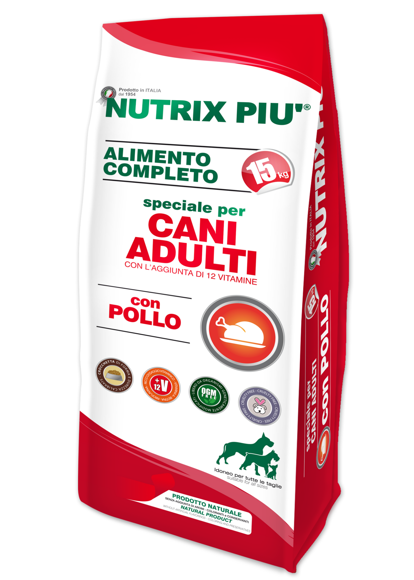 Nutrix Più adult con pollo 15kg