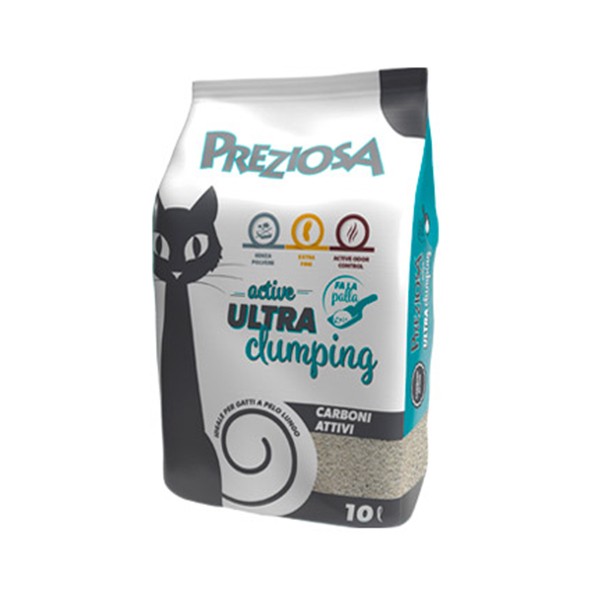 Lettiera Preziosa Active ultra clumping 10lt 4 profumazioni