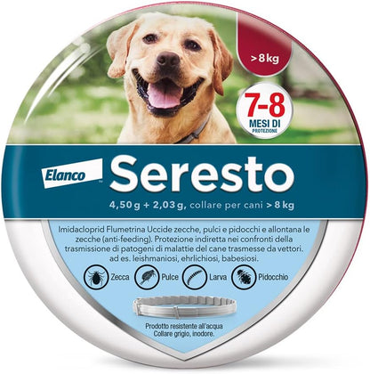 Seresto collare antiparassitari inferiore a 8kg