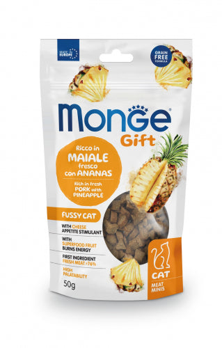 Snack monge gift maiale fresco con ananas e formaggio meat minis 50g