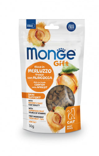 Snack monge gift merluzzo fresco con albicocca meat minis 50g