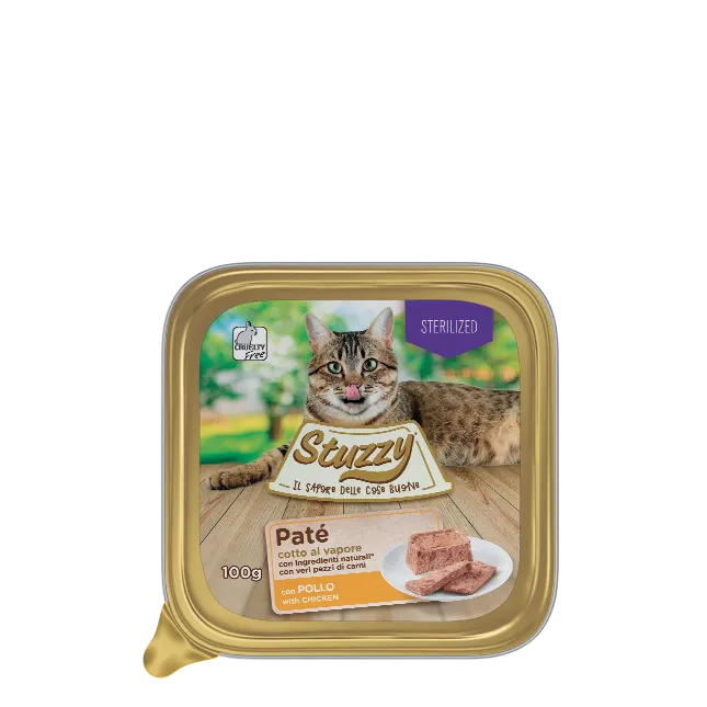 Stuzzy cat sterilised pollo 100g