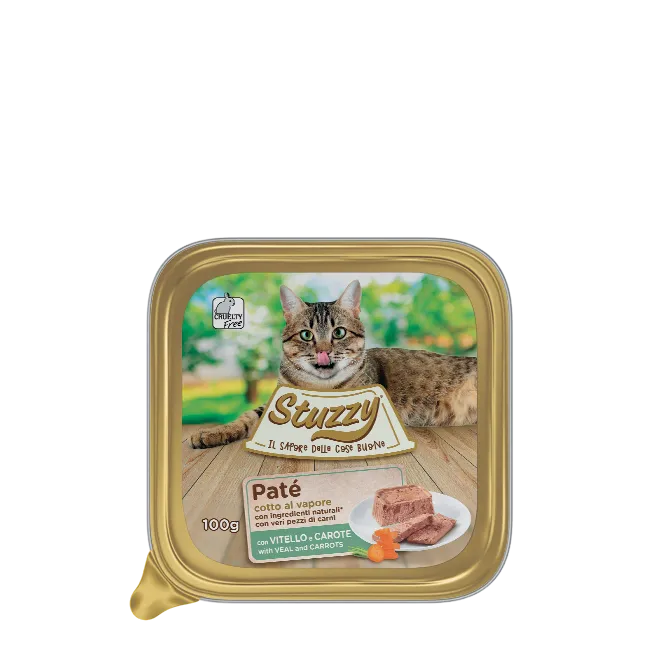 Stuzzy cat vitello e carote 100g