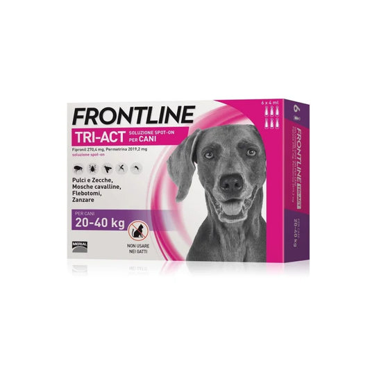 Frontline tri-act 20-40kg 6 pipette x 4ml