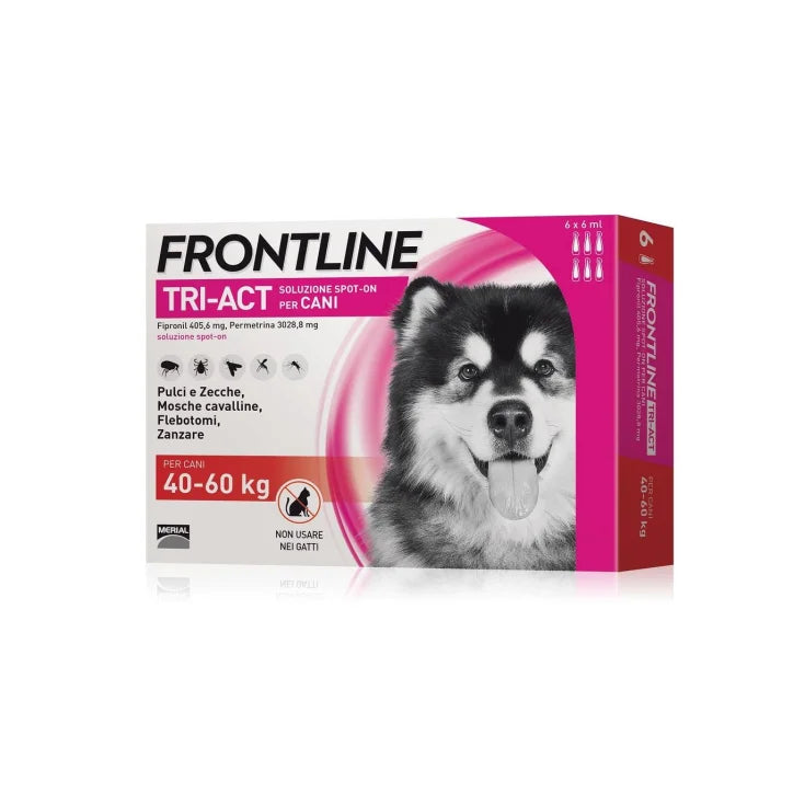 Frontline tri-act 40-60kg 6 pipette x 6ml