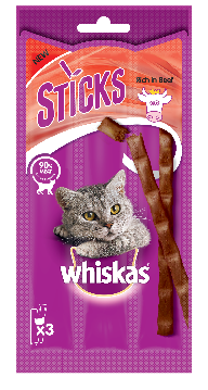 Whiskas stick con manzo 18g