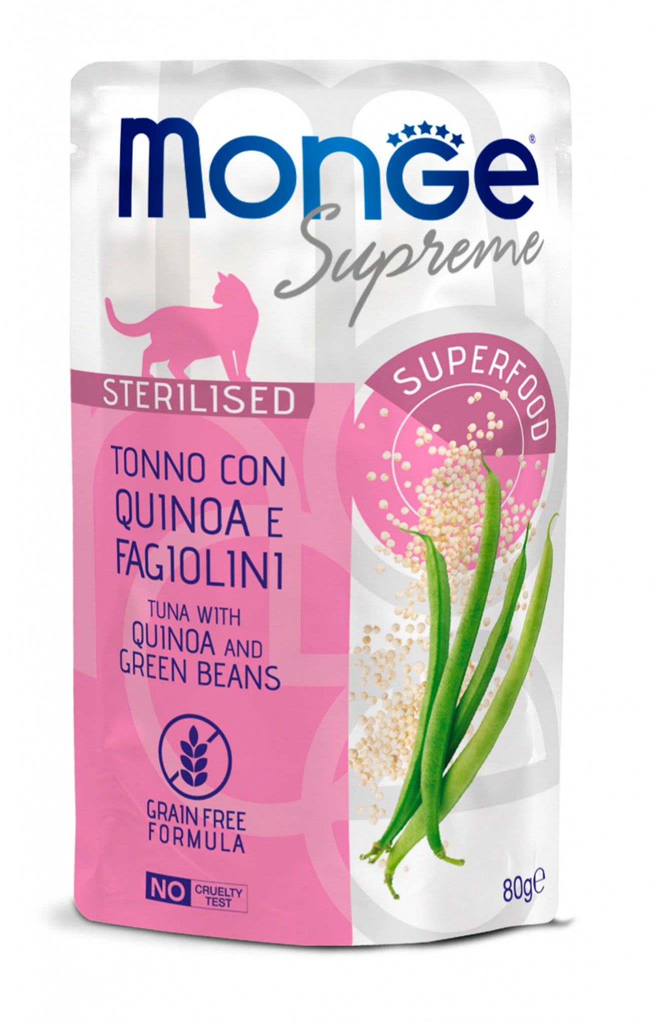 Monge supreme tonno con quinoa e fagiolini 80g