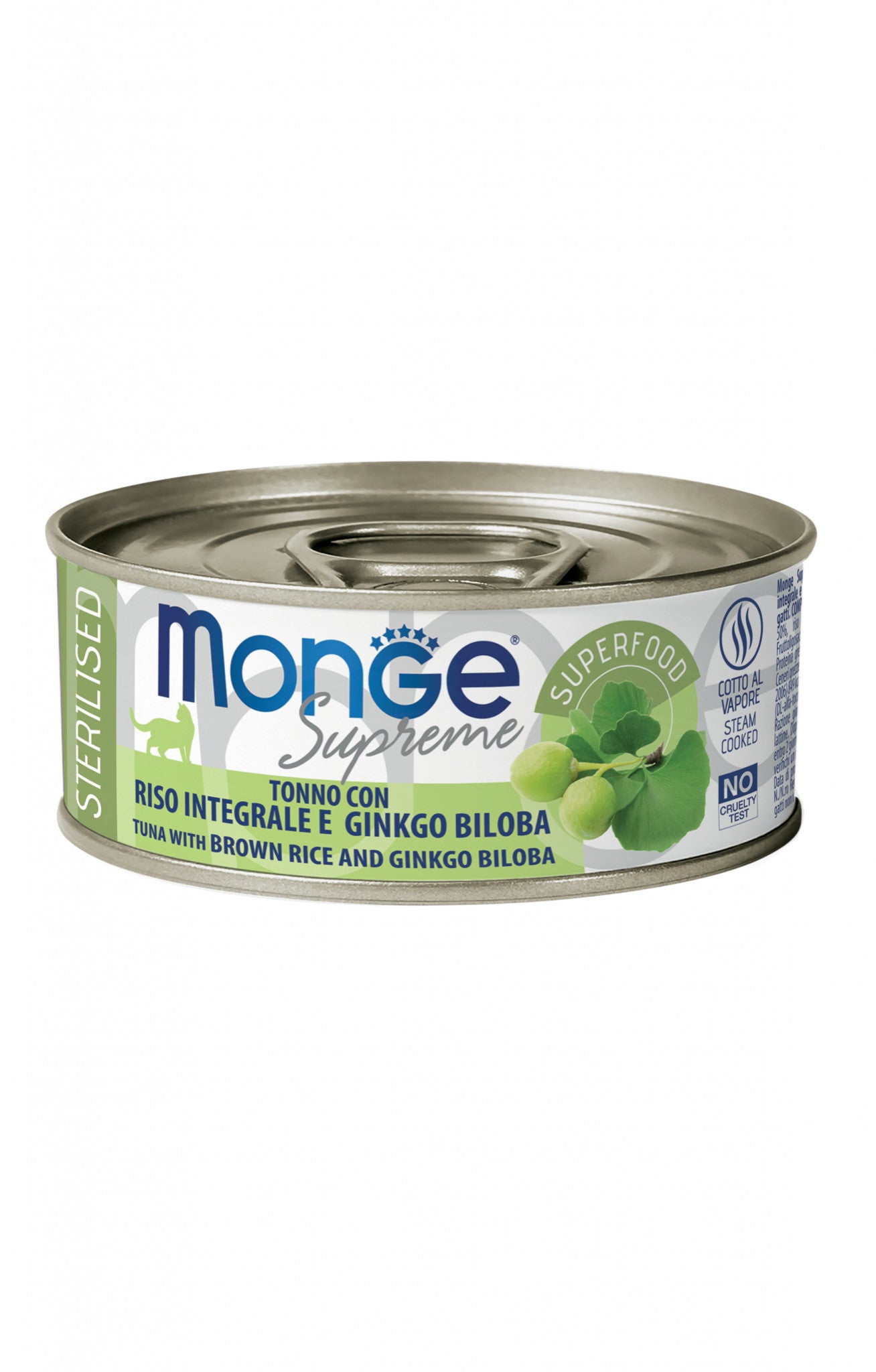 Monge supreme tonno con riso integrale e ginko 80g