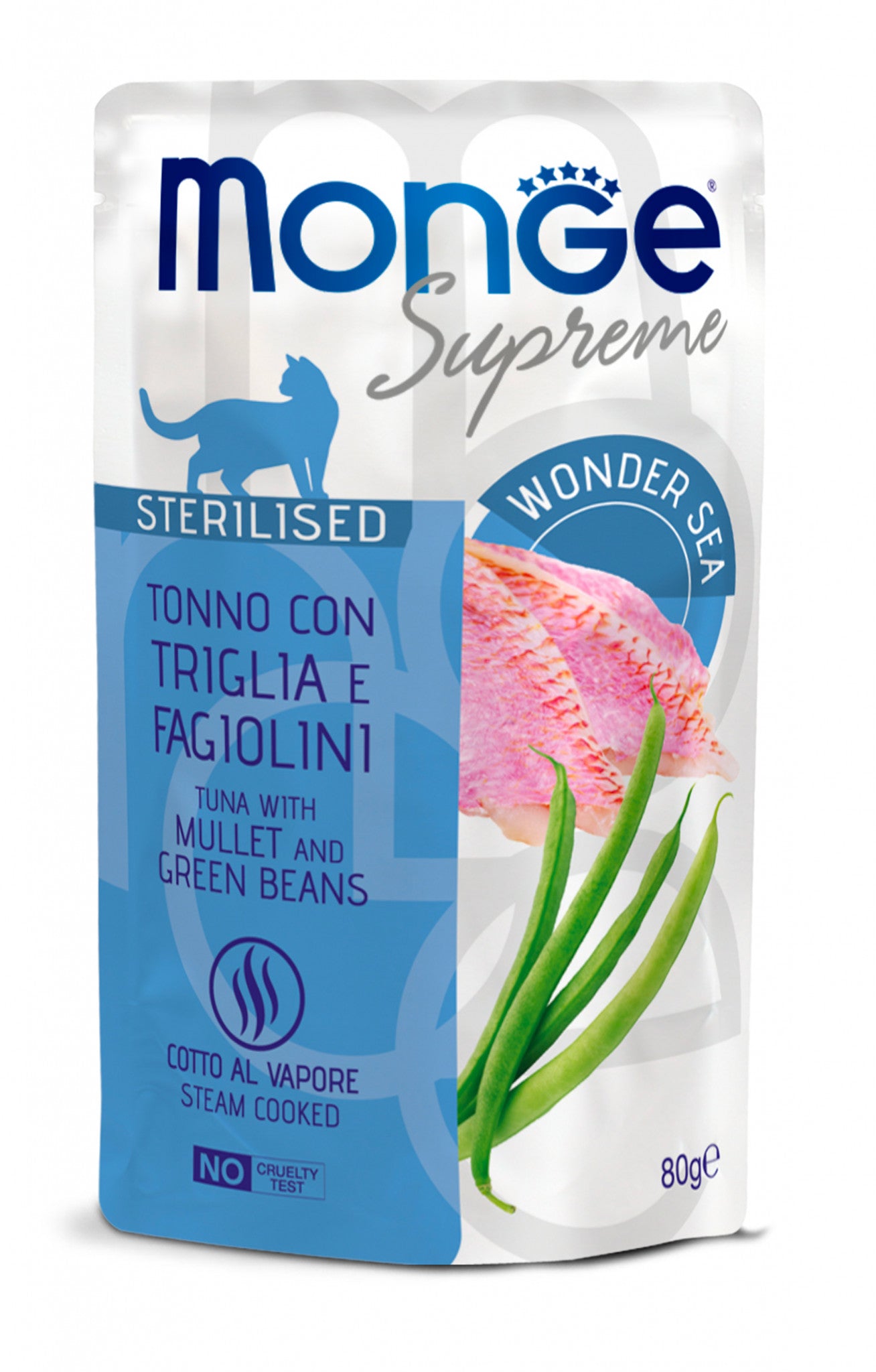 Monge supreme tonno con triglia e fagiolini 80g