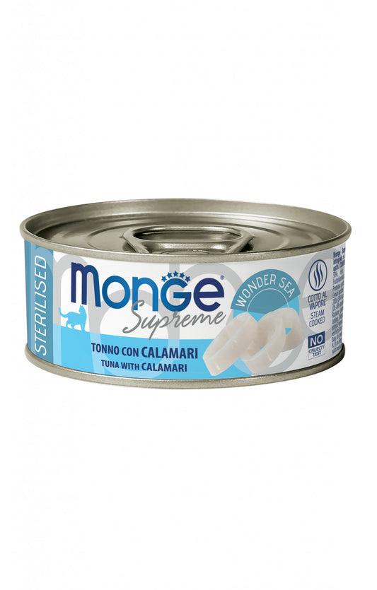 Monge supreme sterilised tonno con calamari