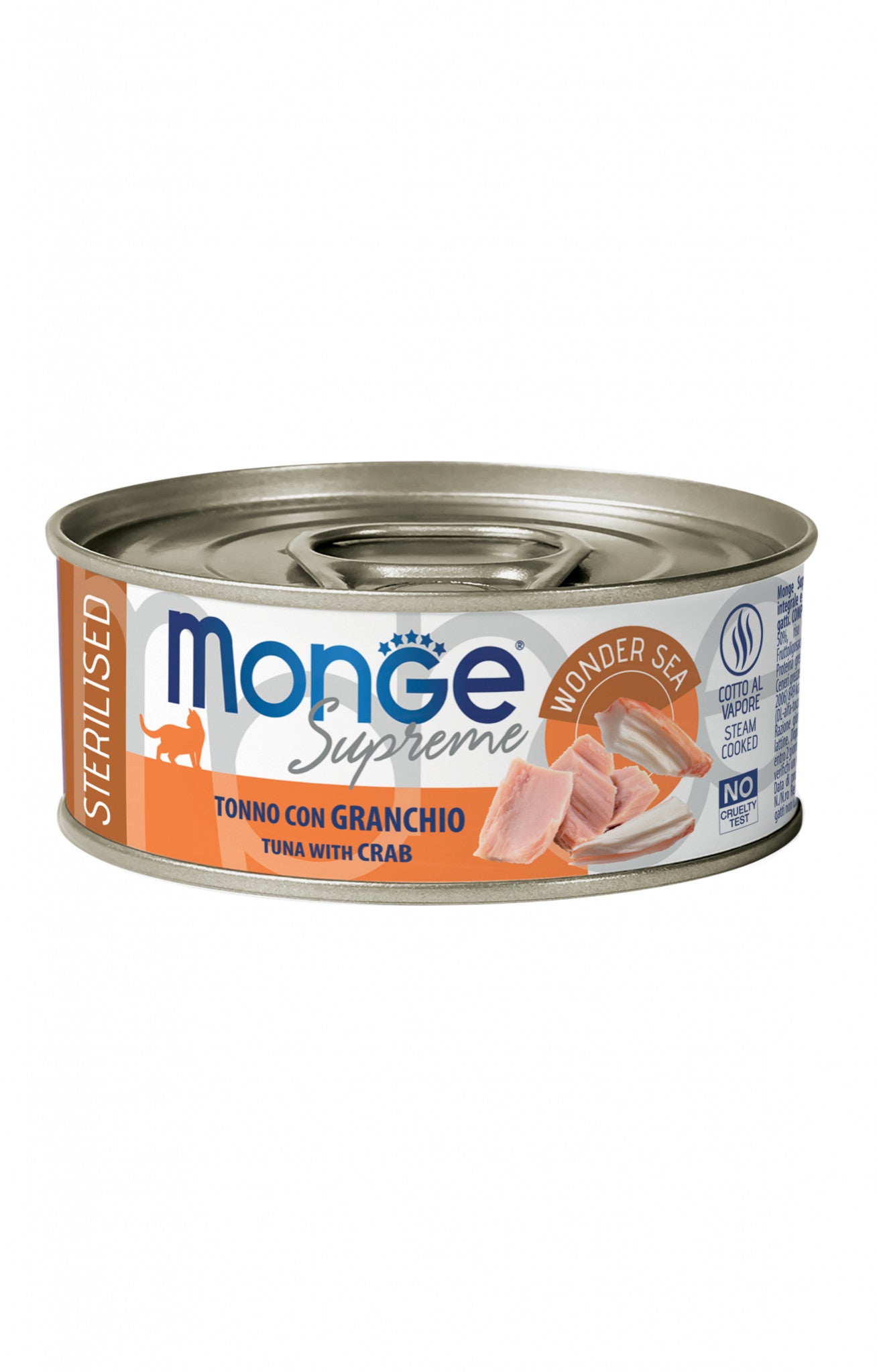 Monge supreme sterilised tonno con granchio 80g