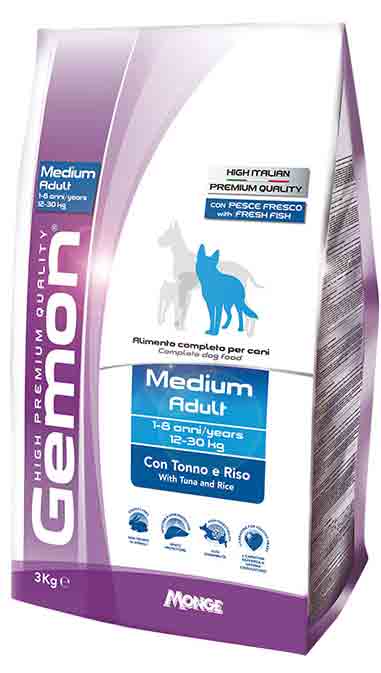 Gemon medium adult con tonno e riso