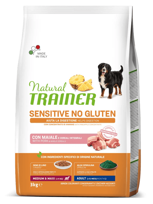 Trainer sensitive adult medium&maxi con maiale 3kg