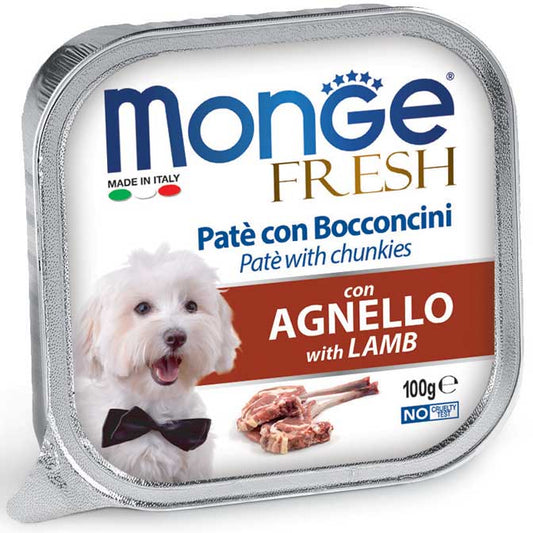 Monge patè e bocconcini con agnello 100 g