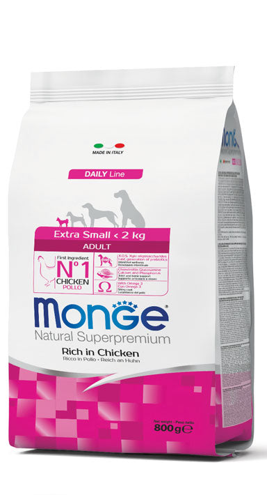 Monge extra small adult pollo