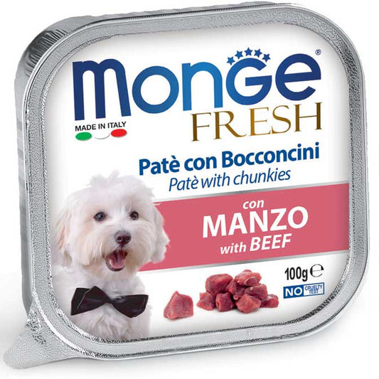 Monge patè con bocconcini manzo 100 g