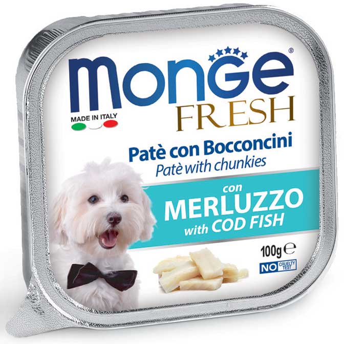 Monge patè con bocconcini merluzzo 100 g