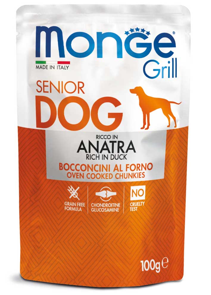 Monge bocconcini senior con anatra 100g