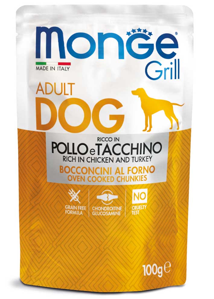 Monge bocconcini adult con pollo e tacchino 100g