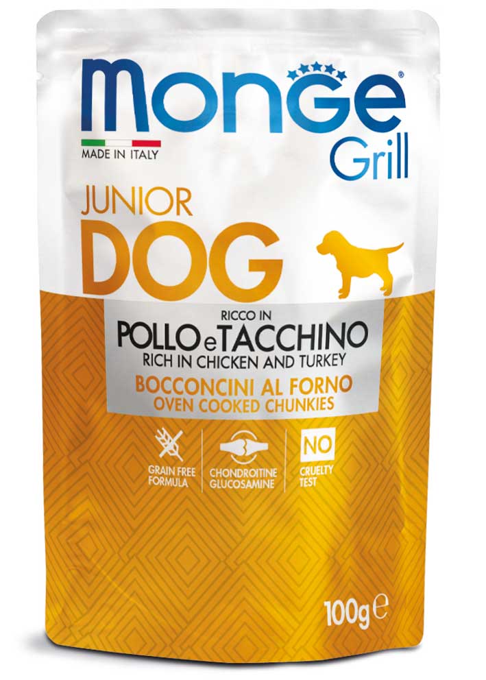 Monge bocconcini junior pollo e tacchino 100g