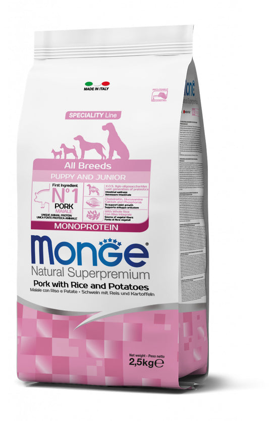 Monge all breeds puppy & junor maiale riso e patate