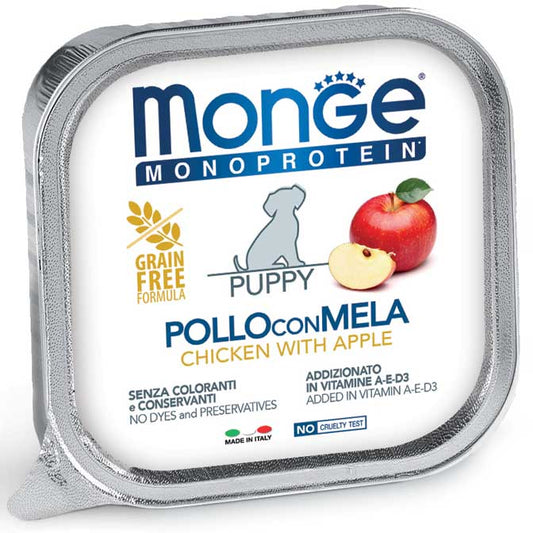 Monge puppy pollo con mela 150 g