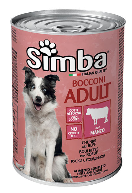 Simba bocconi con manzo 415g e 1230g