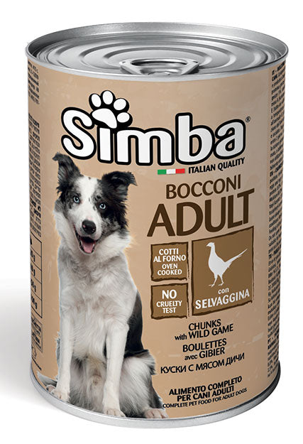 Simba bocconi con selvaggina 415g e 1230g