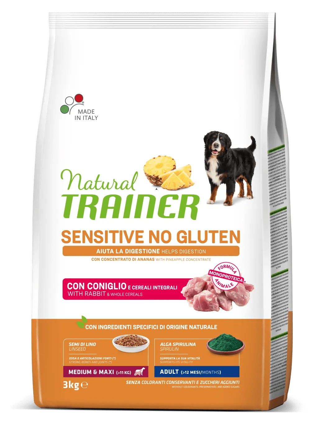 Trainer sensitive adult medium&maxi con coniglio 3kg