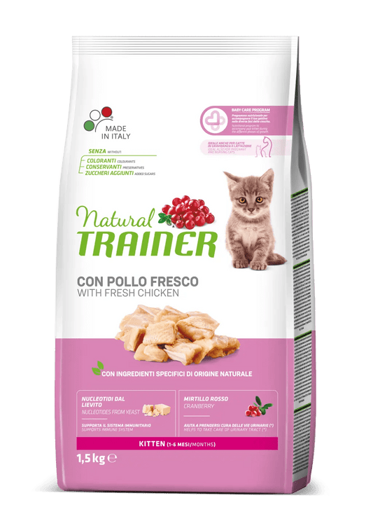 Trainer natural kitten con pollo 1,5kg