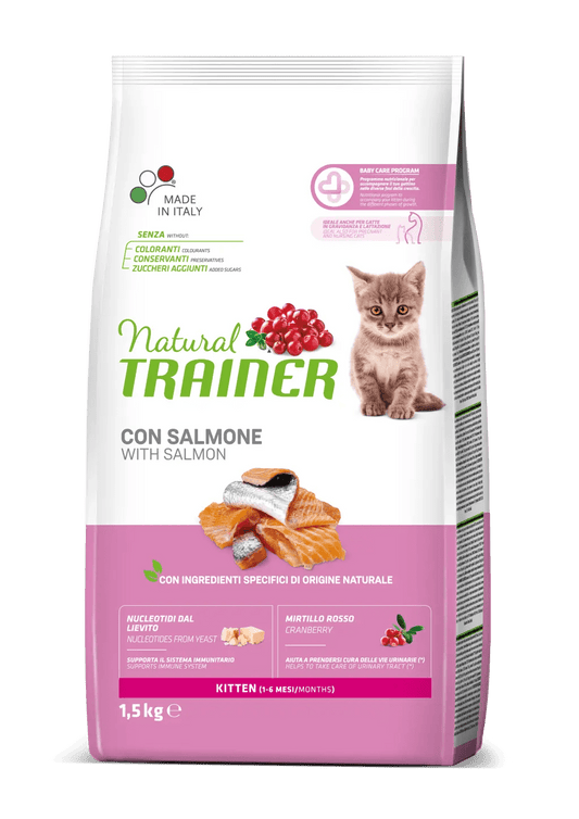 Trainer natural kitten con salmone 1,5kg